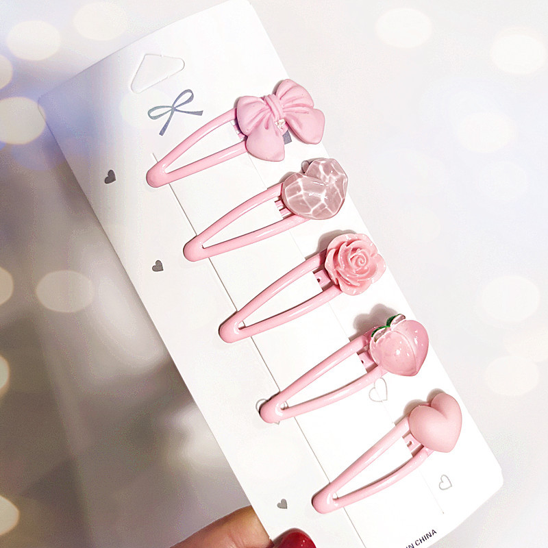 Pink Peach Hairpin