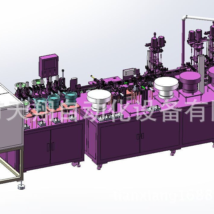 全自动端子插入机  全自动组装弹片锁螺丝机  全自动化组装线