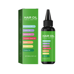 跨境TEMU  柔顺滋润发丝防毛躁 hair oil 迷迭香护发油60/100ml