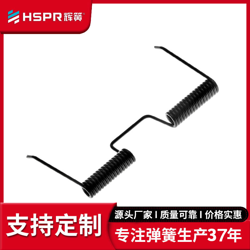 不锈钢异形回位扭转弹簧 电池触摸感应小扭转 双扭簧 加工定做