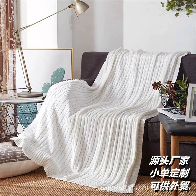 Скандинавское трикотажное одеяло из хлопчатобумажного одеяла Одеяло Одеяло Одеяло Одеяло Дуду Повседневное одеяло