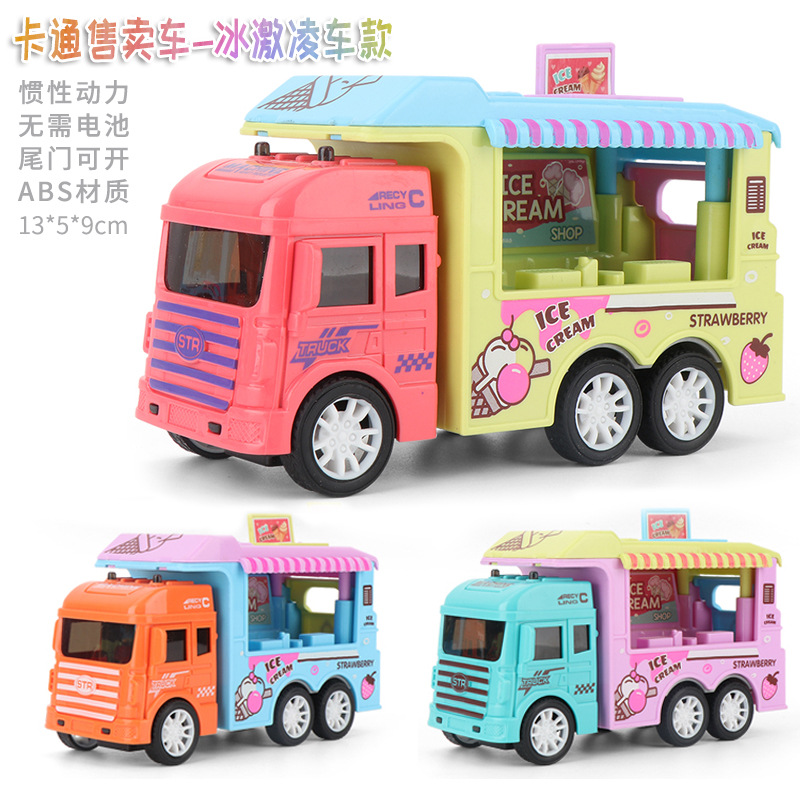 Inercia transfronteriza coche Tire hacia atrás coche traje niños excavadora juguete fuego ingeniería vehículo ambulancia niño regalo