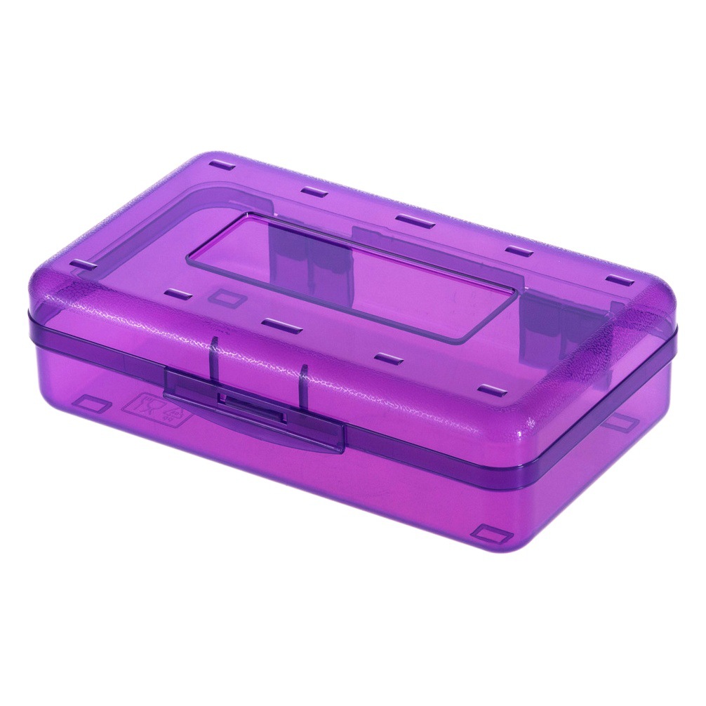 Los niños de la escuela secundaria bosquejan la caja de lápiz simple de los suministros de la escuela primaria