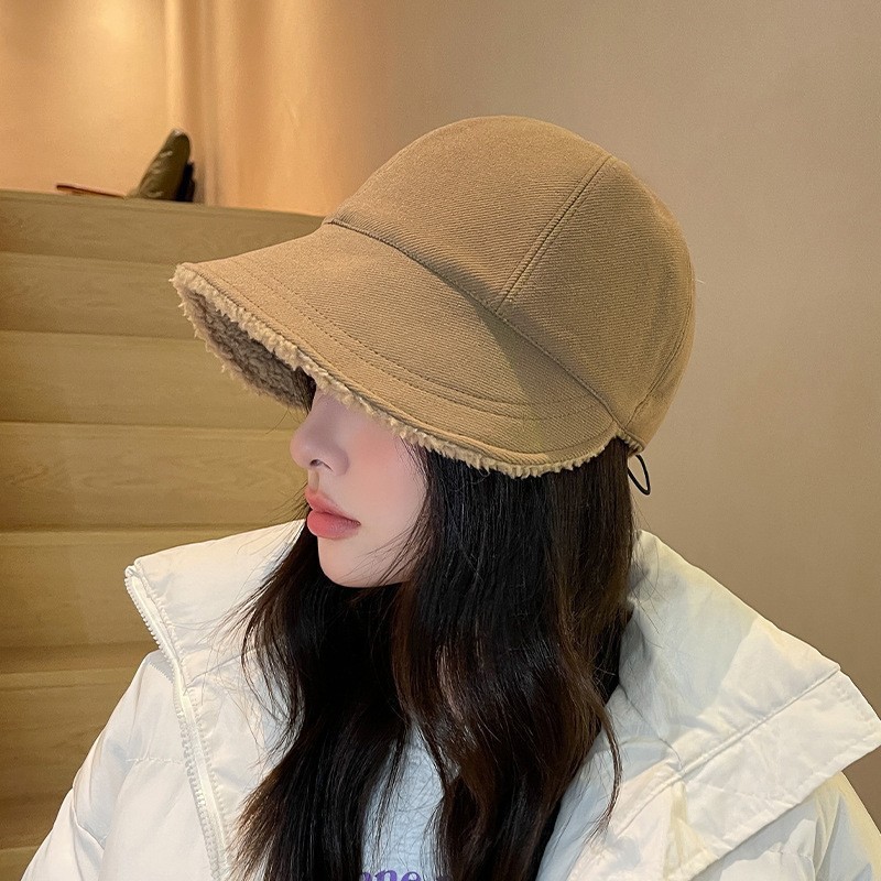 여성 겨울 뽀글이 안감 버킷햇 방한 데일리 벙거지 모자