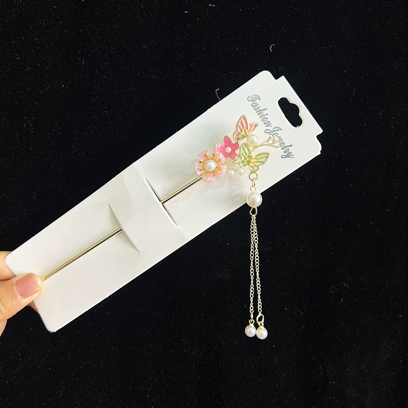 Hairpin Hanfu заколка для волос, орхидея цветочный декоративный аксессуар для волос, простая элегантная китайская стиль