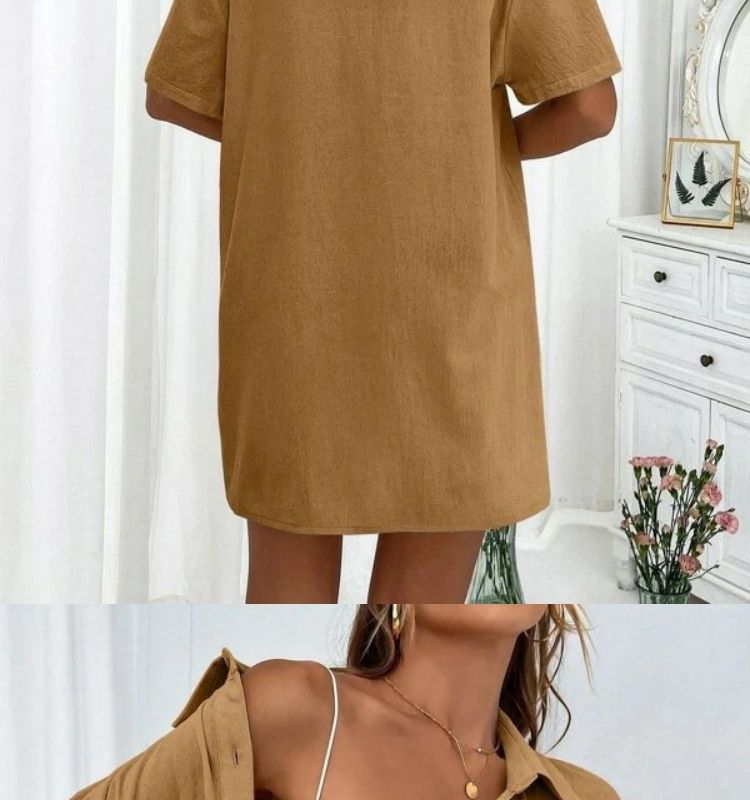 Casual Women's Shorts Set Two Piece Solid Colour Summer Outfit_voghion.com