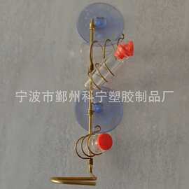 铜线蜂鸟玻璃瓶喂食器