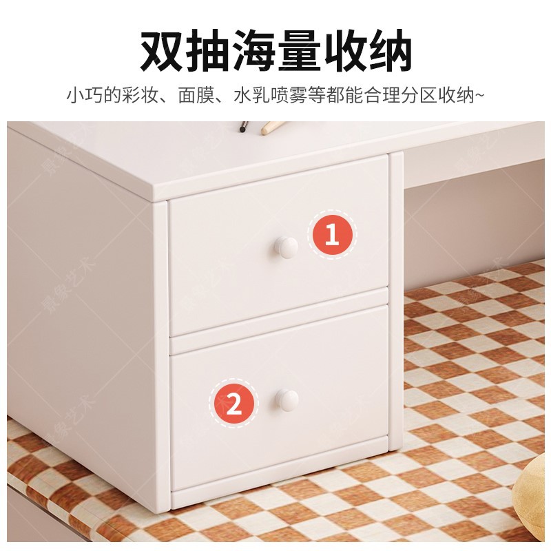 Mesa de computadora en la cama dormitorio de estudiantes escritorio portátil simple de viento crema escritorio pequeño dormitorio de chicas