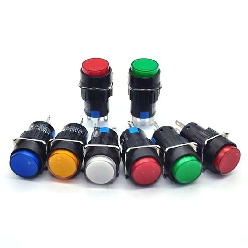 Round button, switch key, foot strap with light, 16mm