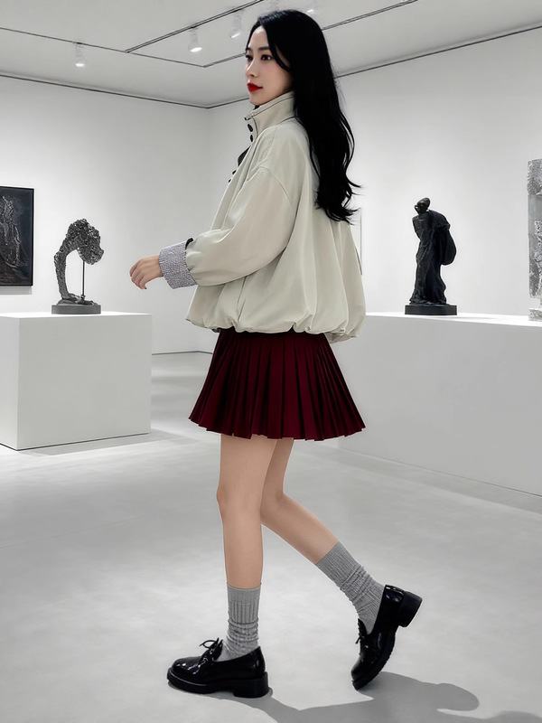 风衣短外套女2025秋季新款今年流行短款花苞型好看的休闲韩系气质|undefined