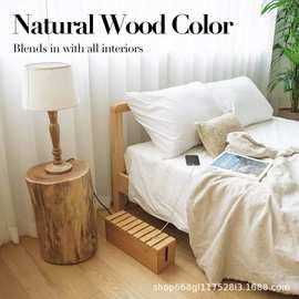 木质集线盒插线板收纳盒家庭办公室电源数据线插座插排收纳盒