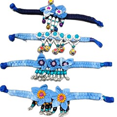 卸売りは布芸のブレスレットを染めます。