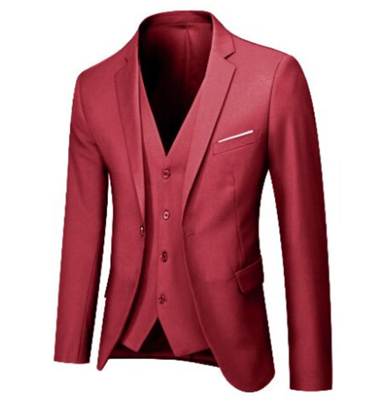 Comercio exterior Nuevo traje pequeño de un solo pecho para hombres transfronterizos 2023 Chaqueta de traje casual de ajuste delgado para jóvenes coreanos sin planchar