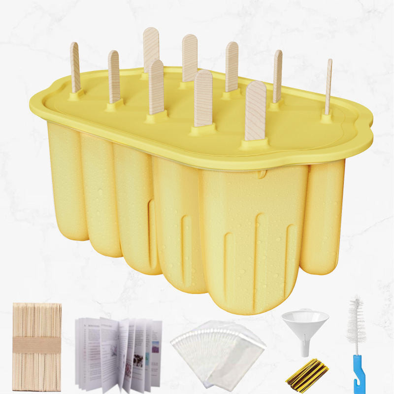 Amazon の人気の自家製アイスクリーム型アイスキャンデー夏の家庭用食品グレードのシリコーンアイスクリーム型卸売|undefined