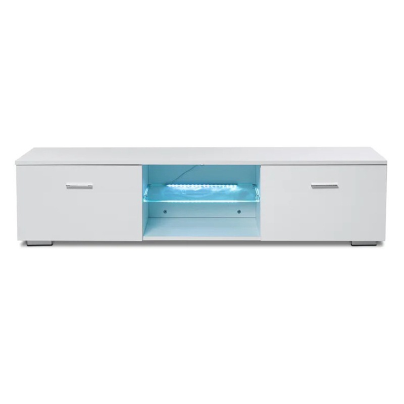 Gabinete de TV simple sala de estar moderna luz gabinete de piso de lujo simple almacenamiento pequeño apartamento gabinete de TV con luz