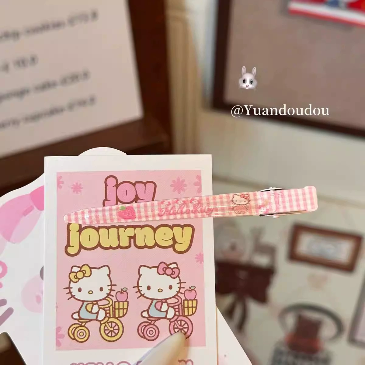 Заколки для волос (Hello Kitty) — для челки и умывания, 5 цветов, 9 см