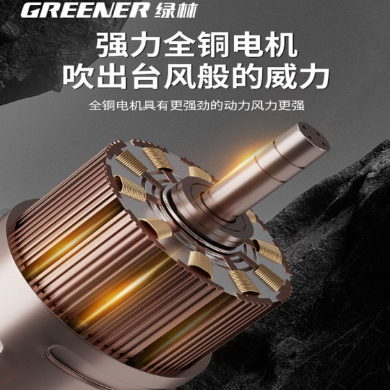 Greenforest blower 220v powerful hair dryer industrial high-power small hair dryer dust blowing artifact dust blowing gun