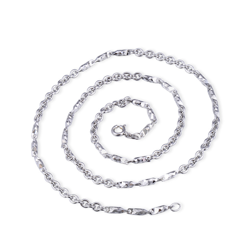 925 plata esterlina 2.5 collar de cadena cruzada para hombres Hip-Hop personalidad hegemónica para hombres gruesa cadena de plata para hombres collar