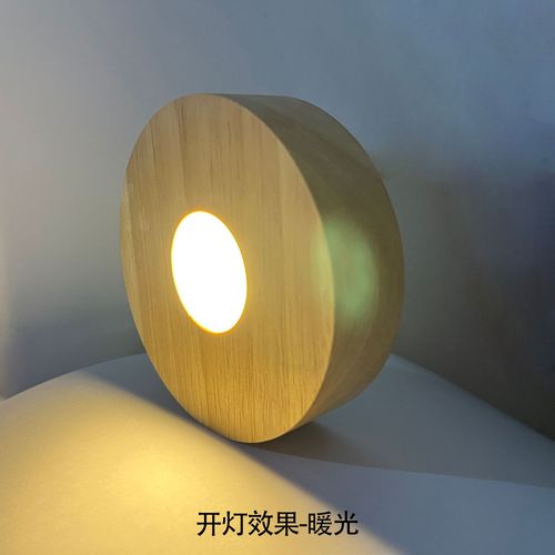 10*2.7cm with small cover plate AAA dry battery model small night light three 7th battery creative DIY luminous solid wood 