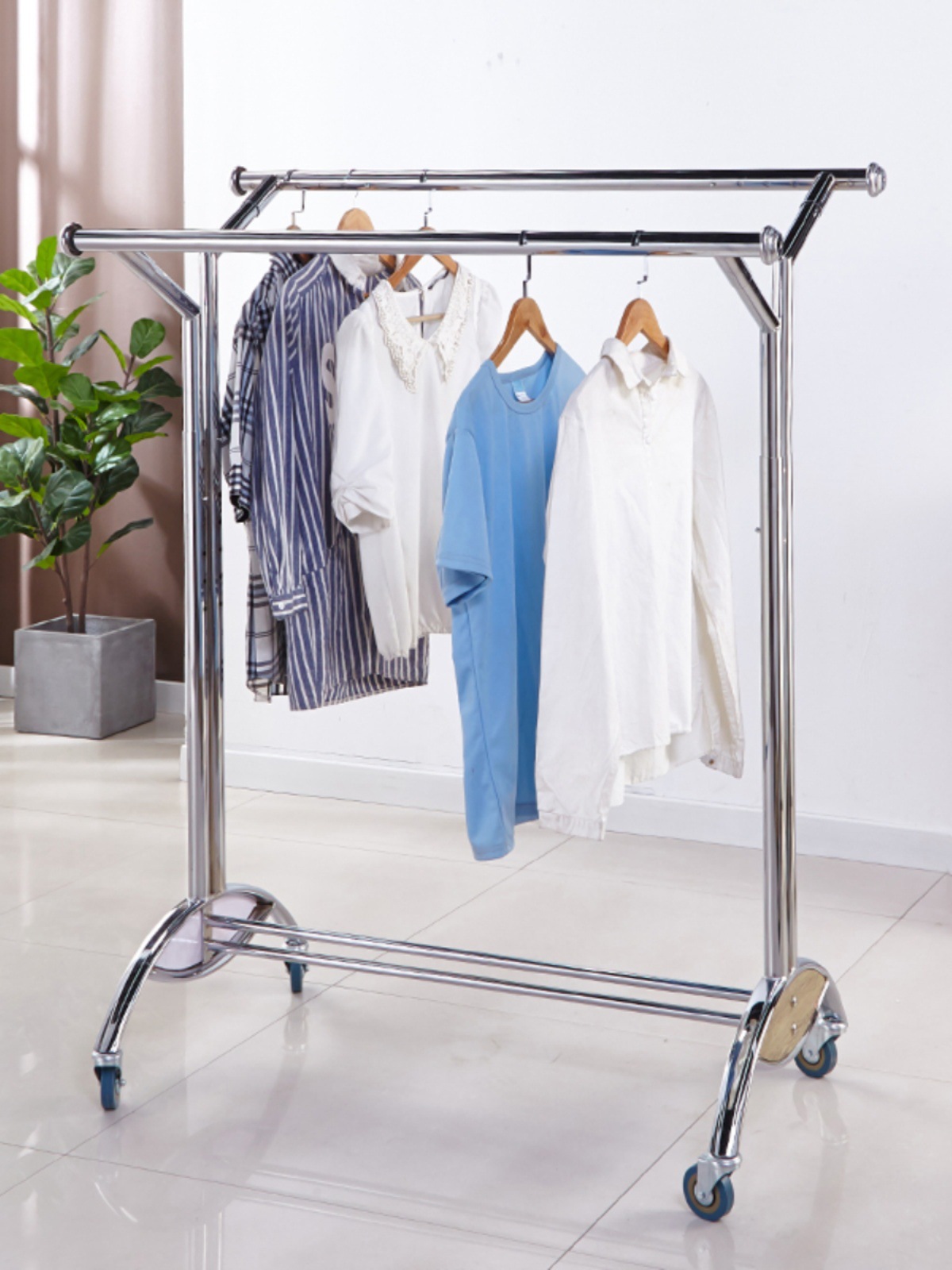 대형 라운드 튜브 평행 바 실버