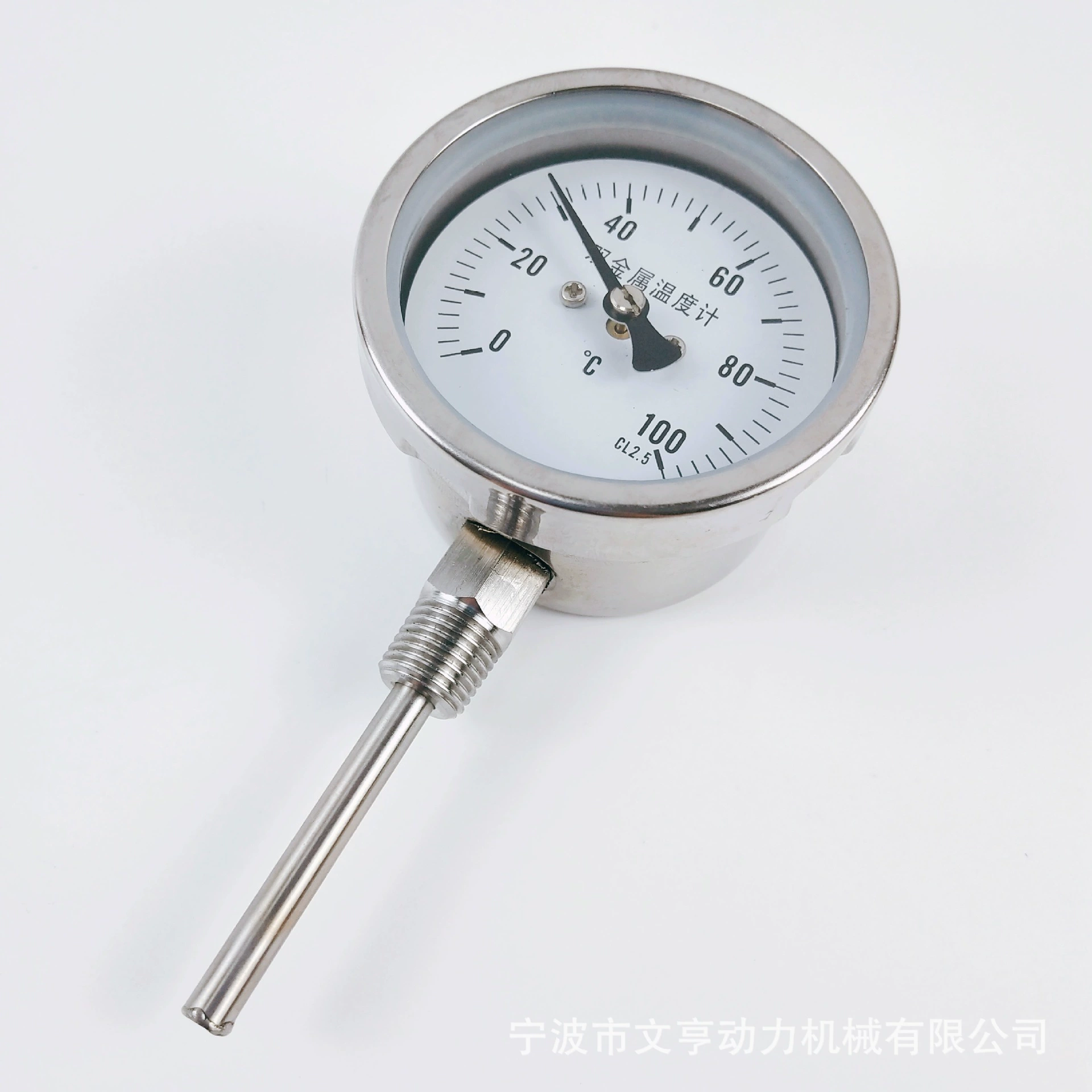 Большой диаметр радиальной точности все стали биметаллический термометр давления 1,6 класс Вэнь Хэн мощность завода прямых продаж