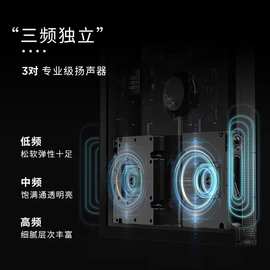 MORRORART T2 壁画歌词音响悬浮字幕蓝牙音箱可壁挂油画音箱HIFI