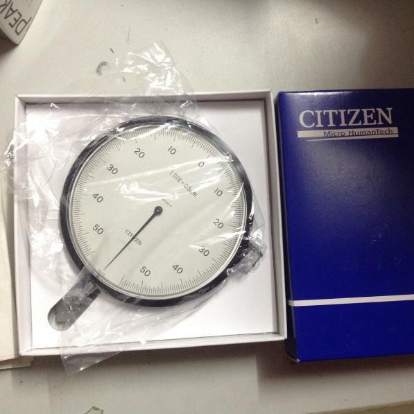 日本进口CITIZEN西铁城原装表盘式千分表2S-200 3M-100刻度指示表