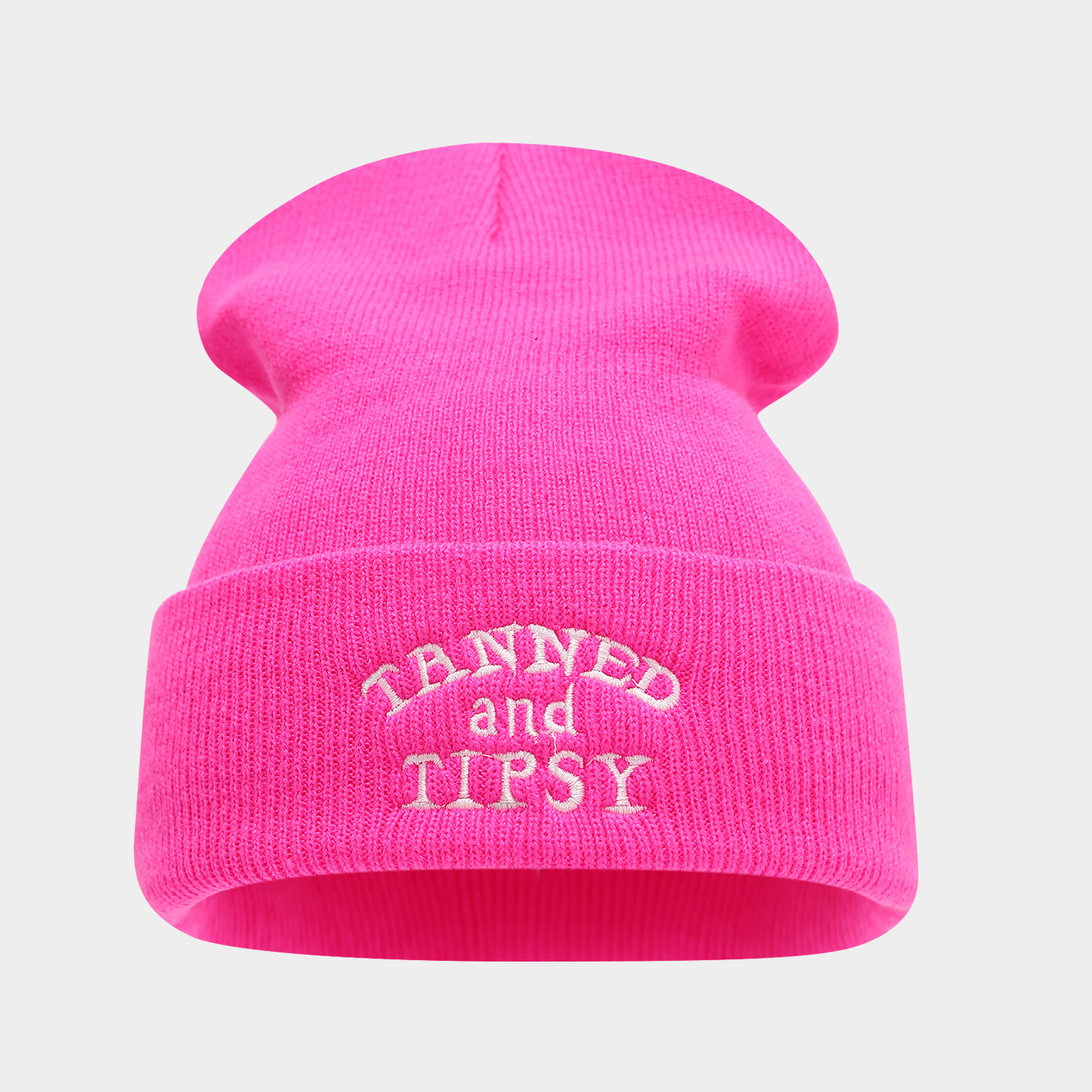 Otoño nuevo estilo simple letras bordadas sombrero de punto de moda europea y americana para hombres y mujeres callejera sombrero de lana caliente sombrero frío