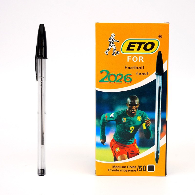 Pluma simple ABC / ETO / BIS bolígrafo de tapa tricolor opcional bolígrafo de escritorio exportación de comercio exterior