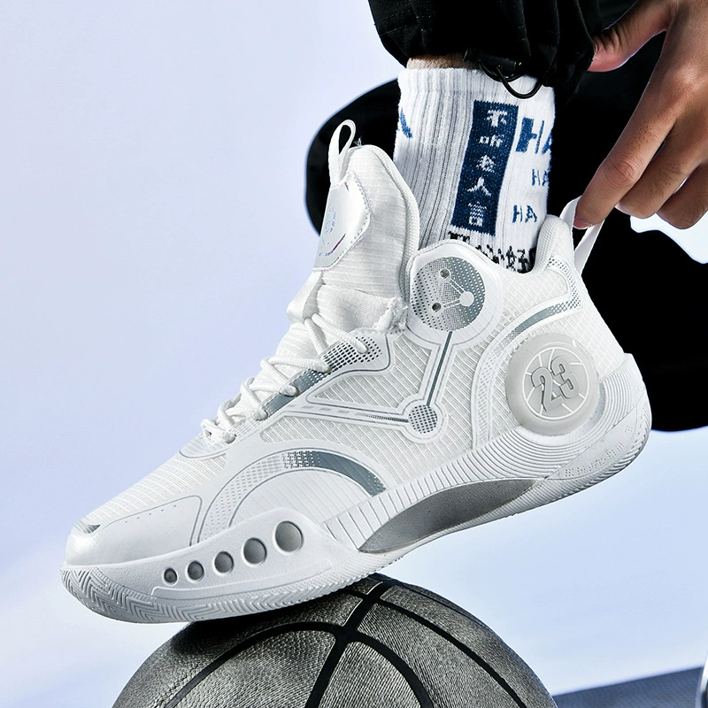 Летние дышащие спортивные баскетбольные кроссовки для мальчиков, (Кросс-бордер), плюс размер, коллекция 2023 года, для подростков