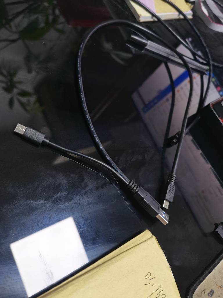 适用联想先锋华硕LG外置光驱Type-c USB3.0双接口外接电源数据线