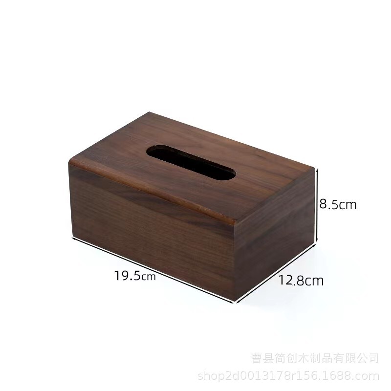 黒胡桃木製ティッシュボックス家庭用レストランティッシュボックス長方形スライドカバー木箱オフィス木製引き出し箱|undefined