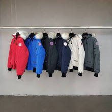 跨境大鹅羽绒服01款短款加拿大加厚飞行员夹克普京同款情侣外套冬