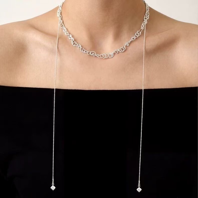 Brocade Ring Necklace 2026 New Popular Model with a High-End Feel, Niche Design, Fashionable Accessory