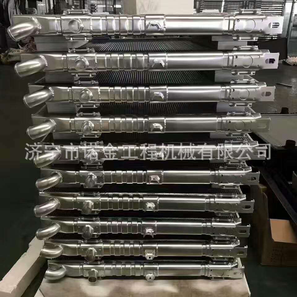 现代455-7水箱 挖掘机液压油散热器总成来图可做