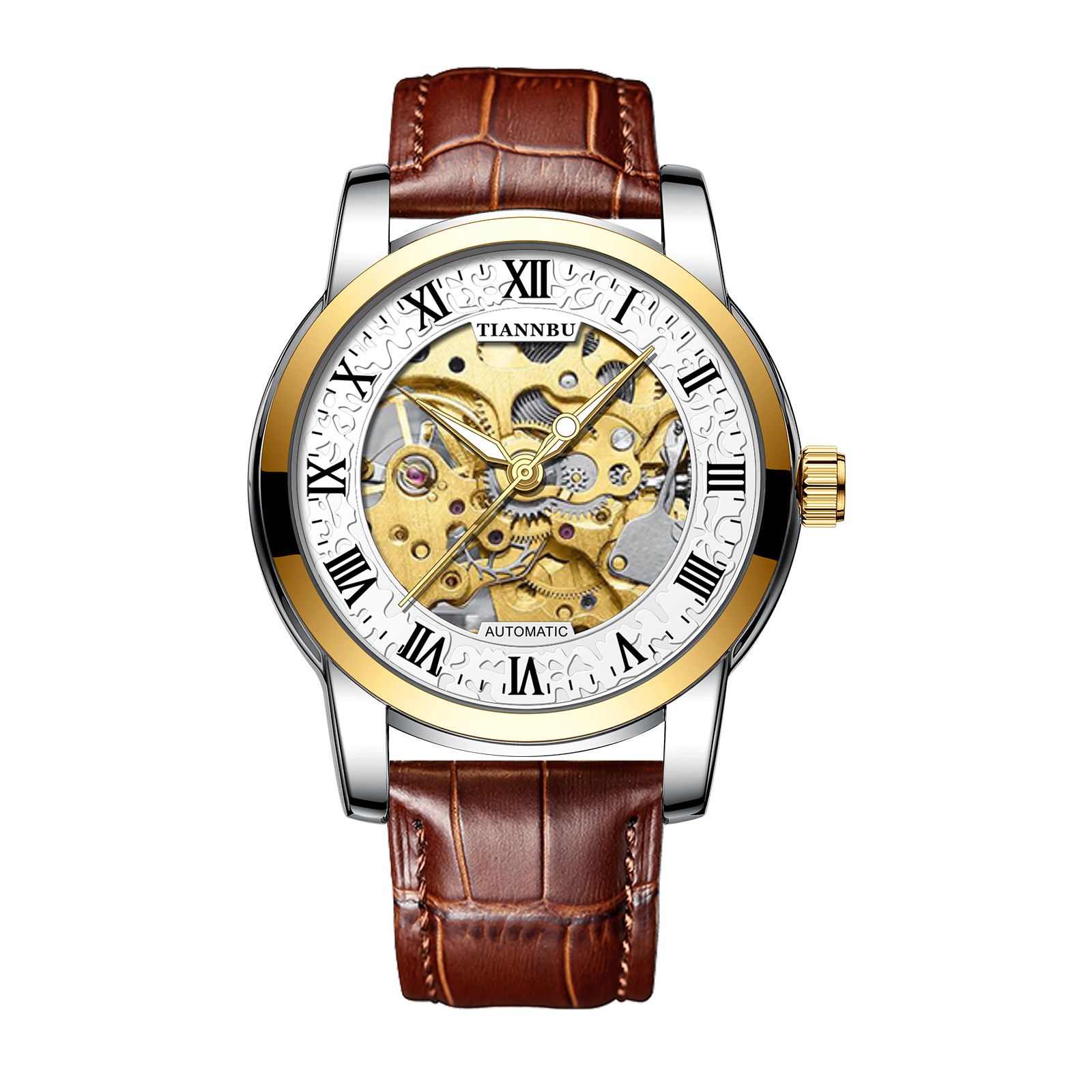 Couple Watches, a Pair of Fully Automatic Mechanical Watches, Men's Watches, Hollow Fashion Trend Luminous Men's Watches, Cross-Border E-Commerce Models