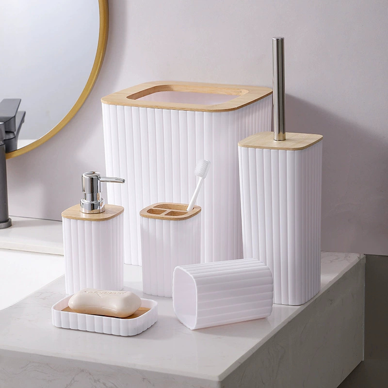 YUFEI YUFEI transfronterizo conjunto de seis piezas de baño baño cepillo de dientes taza caja de jabón set