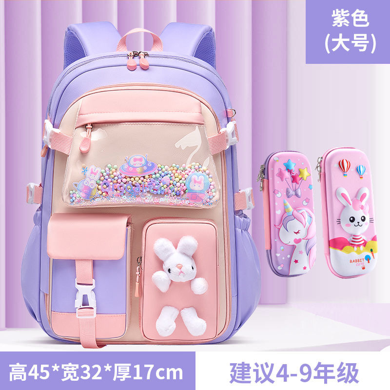 Mochila escolar para niña, estilo ins, grados 1-3-6, bolso infantil, gran capacidad, mochila térmica, mochila de doble asa, modelo nuevo 2025.