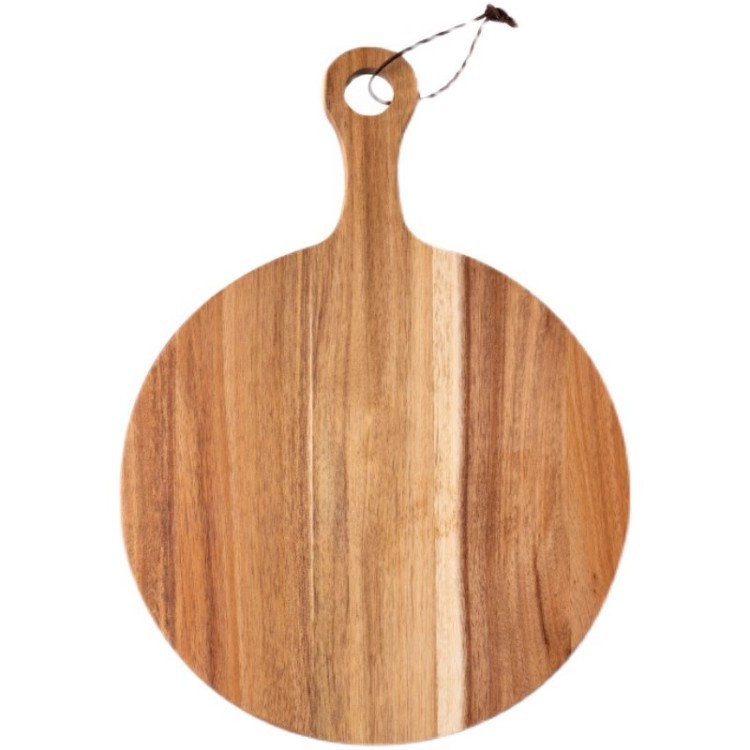 De estilo japonés Acacia filete restaurante occidental pan plato fruta filete bandeja de madera maciza placa para hornear Placa de pizza