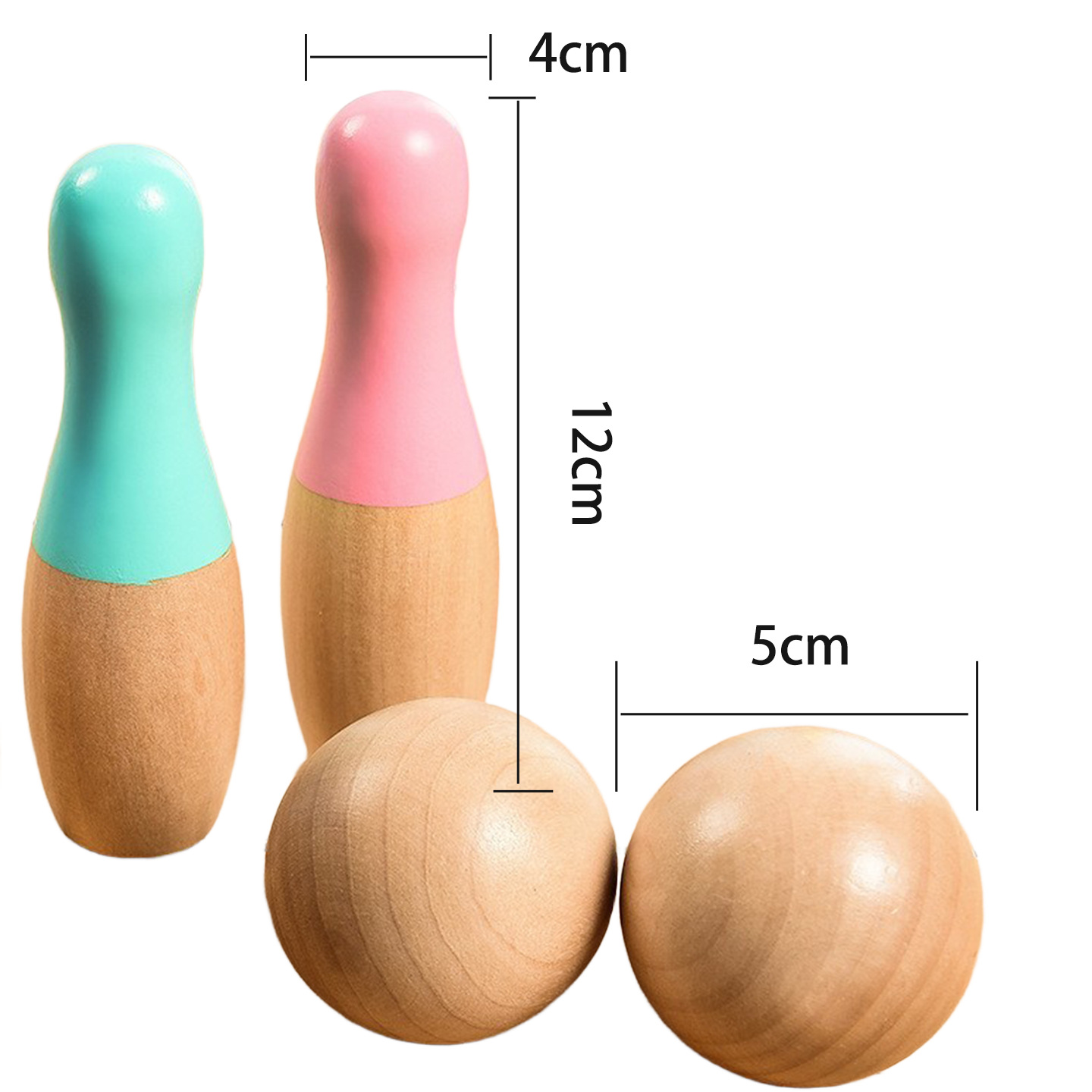 Bebé juguetes de bolos traje de madera maciza de los niños deportes de padres e hijos jardín de infantes educativos Interior Niños práctica coordinación