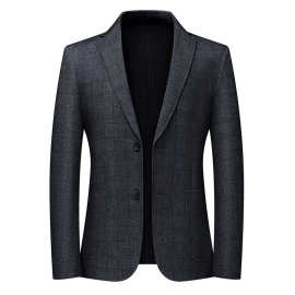 正品牌羊毛西服男2025新款商务绅士男装单西免烫抗皱百搭爸爸外套