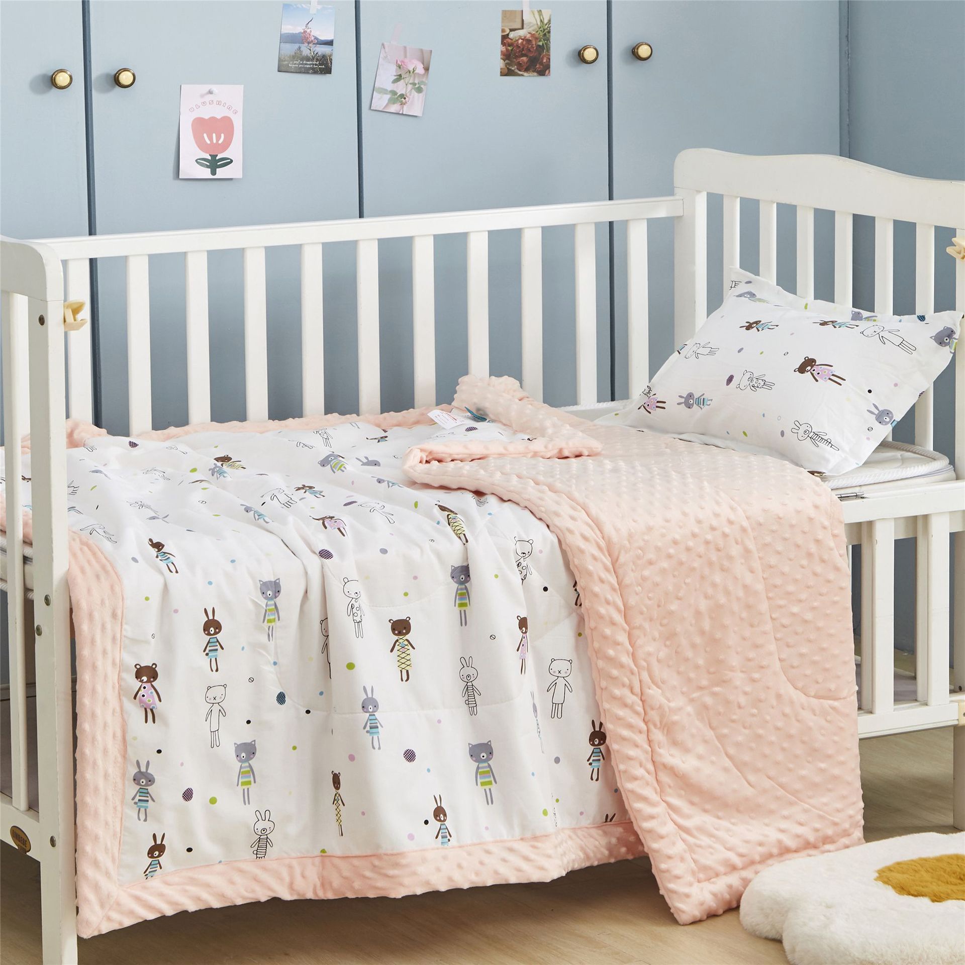 Oferta especial de algodón bebé edredón Doudou Bebé Confort edredón niños verano fresco edredón lavable kindergarten edredón