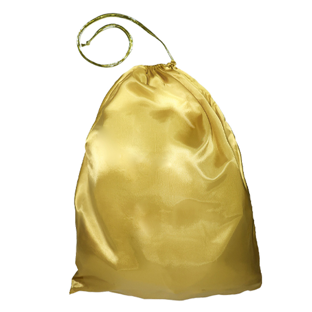 Suministro directo de fábrica bolsa de bendición dorada de Navidad Merry Chirstmas decoración bolsa de regalo de Santa Claus