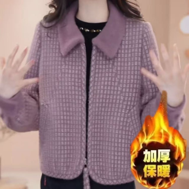 一件代发直播爆款时尚气质百搭减龄加厚保暖小个子短毛呢外套新款