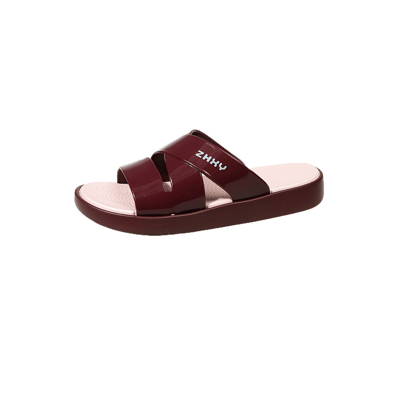 Verano antideslizante fondo grueso de compras al aire libre cómodo ligero versátil moda dama zapatillas frías