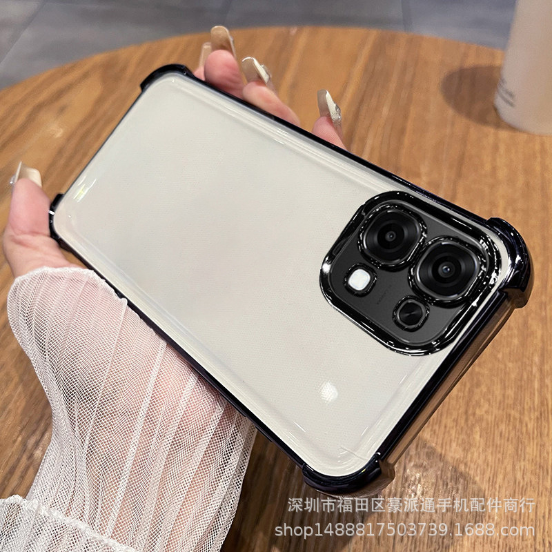 Suitable for Oppoa6 Mobile Phone Case A5X with Built-In Lens Film A3Pro Electroplating A2 Transparent A58 Anti-Fall A1 Full Cover A97 Suitable for Oppoa6 Mobile Phone Case A5X with Built-In Lens Film A3Pro Electroplating A2 Transparent A58 Anti-Fall A1 Full Cover A97
