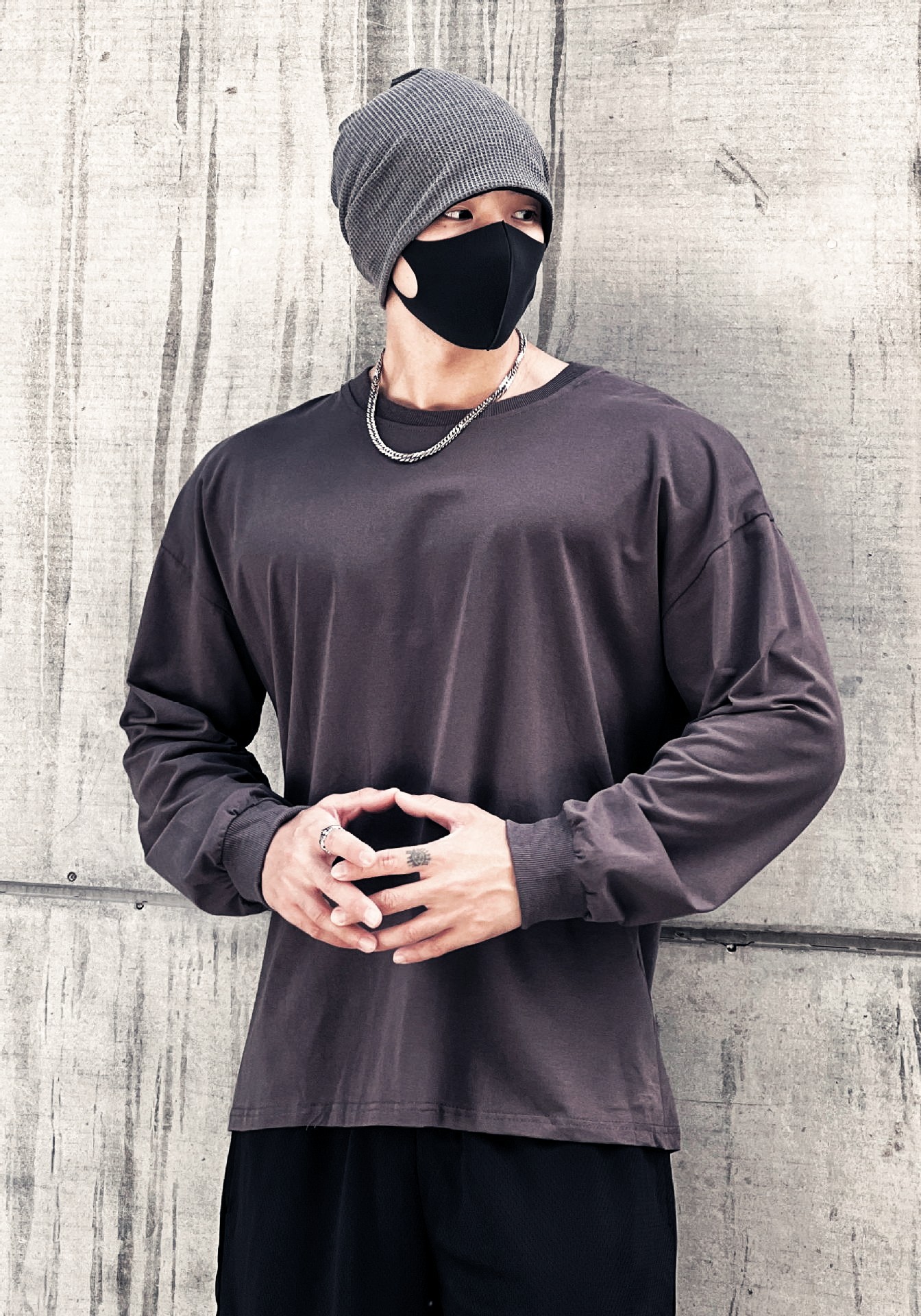 Men's Trendy Loose Fitting Fitness Clothing Long Sleeved T-Shirts Casual Training Sportswear Pullovers Sweatshirts Thin_viptrois.com