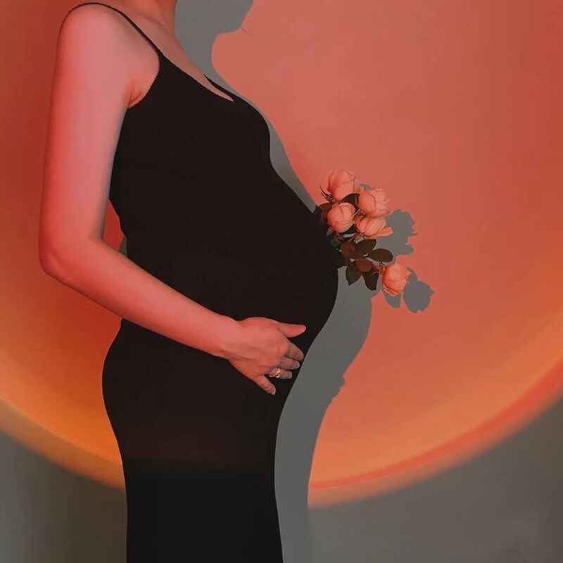 New Style Maternity Photography Outfits for Home Shoots, Artistic Maternity Photoshoot Clothing, Plus-Size Maternity Photo Shoot Outfits