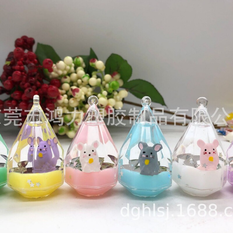 Cartoon Doll Diamond Water Drop Resin Figurine Floating Acrylic Oil-Filled Liquid Sand Bottle Keychain Bag Pendant Luggage Accessory Cartoon Doll Diamond Water Drop Resin Figurine Floating Acrylic Oil-Filled Liquid Sand Bottle Keychain Bag Pendant Luggage Accessory