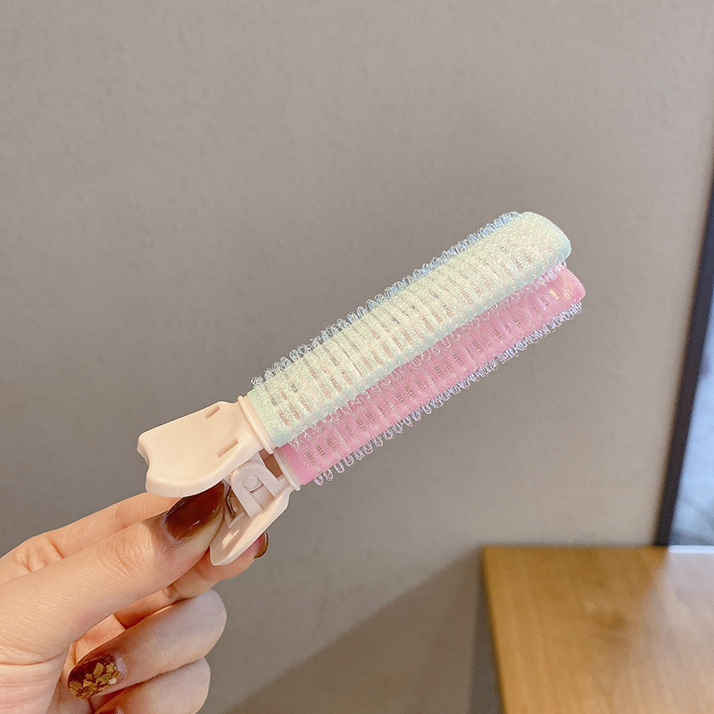 Raíz del cabello clip suelto alto Cráneo almohadilla superior raíz del cabello clip de la cabeza frente sin costura fixed Bangs clip rizador de pelo tocado femenino